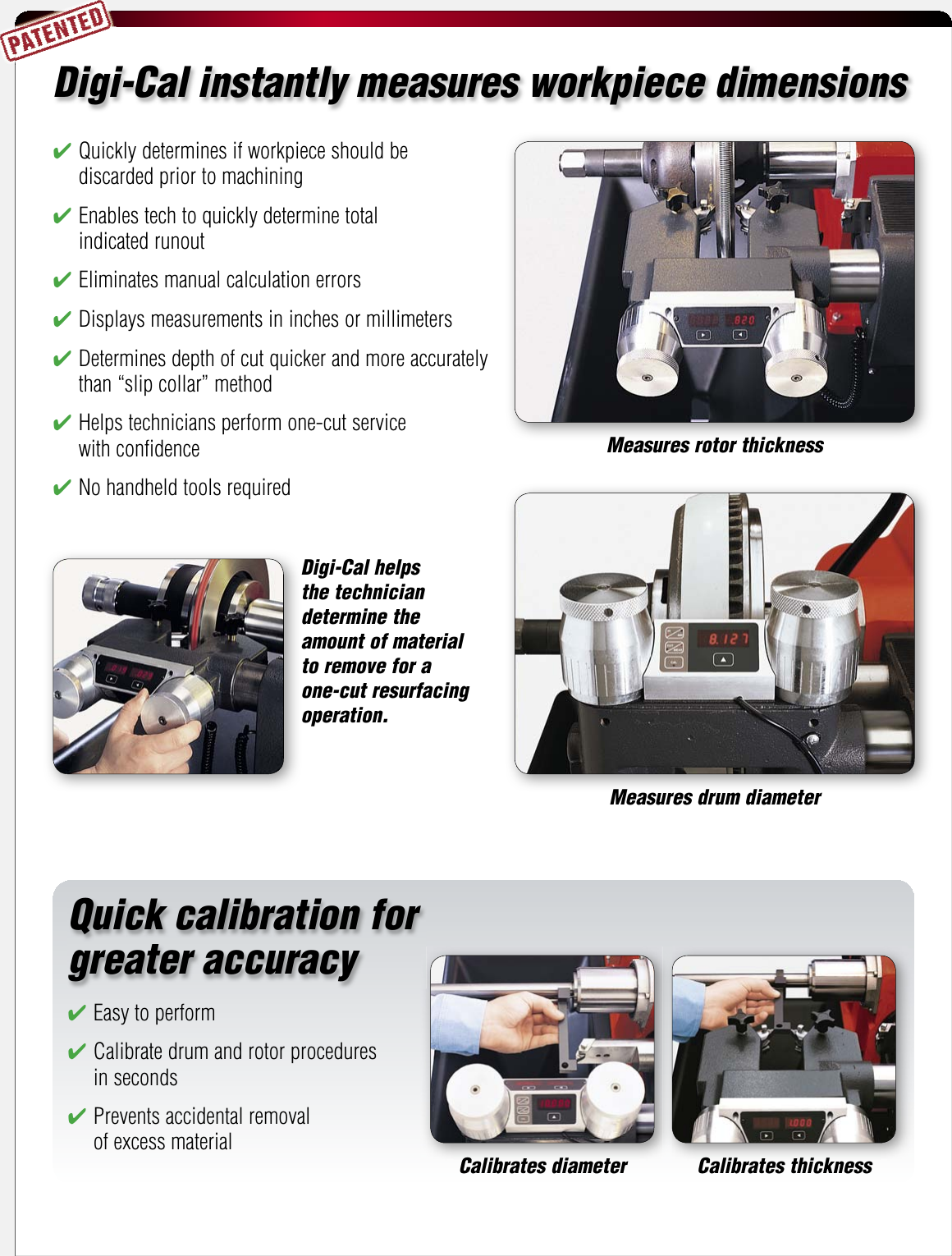 Hunter Engineering Bl500 Series Brochure Brake Lathe