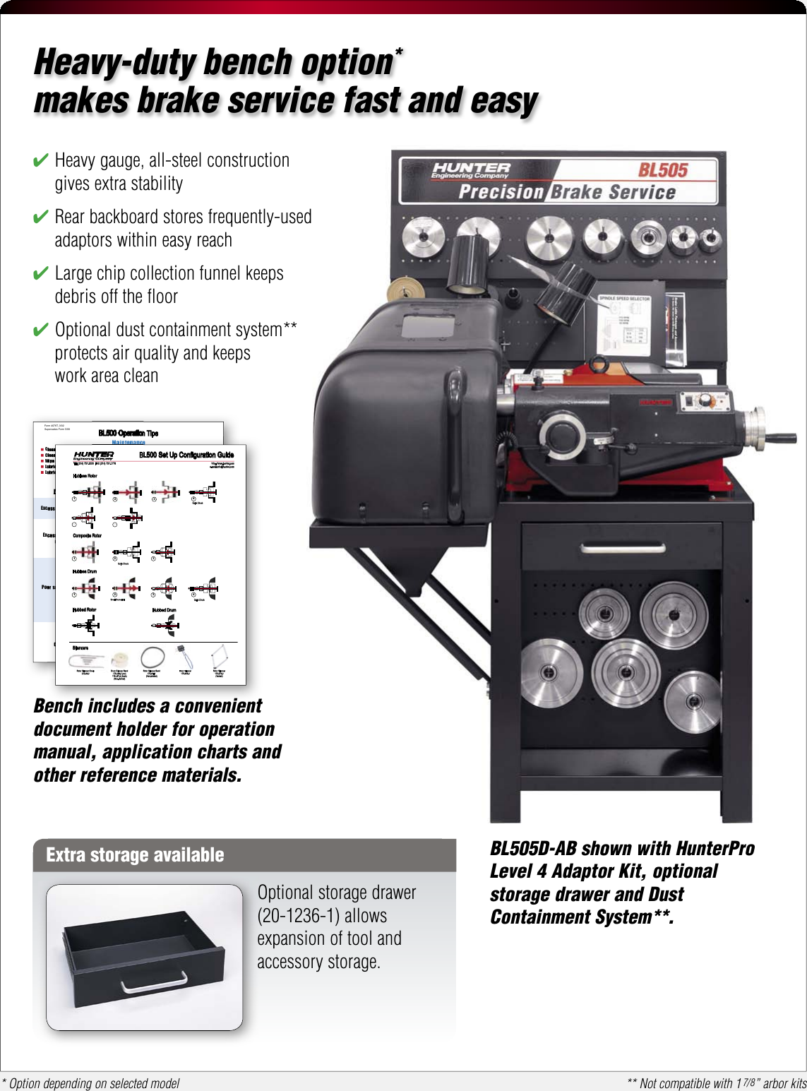 Hunter Engineering Bl500 Series Brochure Brake Lathe