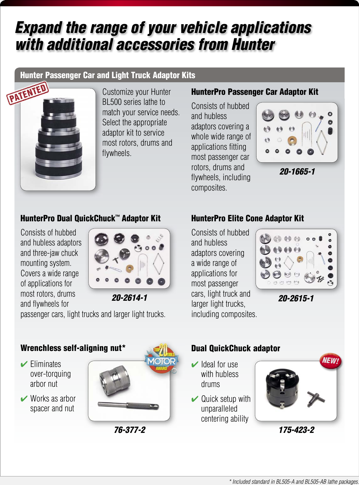 Page 7 of 8 - Hunter-Engineering Hunter-Engineering-Bl500-Series-Brochure- BL500 Series Brake Lathe  Hunter-engineering-bl500-series-brochure