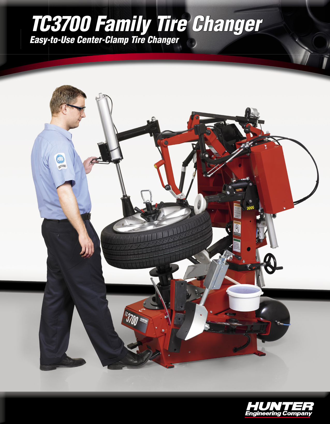 Page 1 of 4 - Hunter-Engineering Hunter-Engineering-Center-Clamp-Brochure- TC3700 Family Tire Changer  Hunter-engineering-center-clamp-brochure