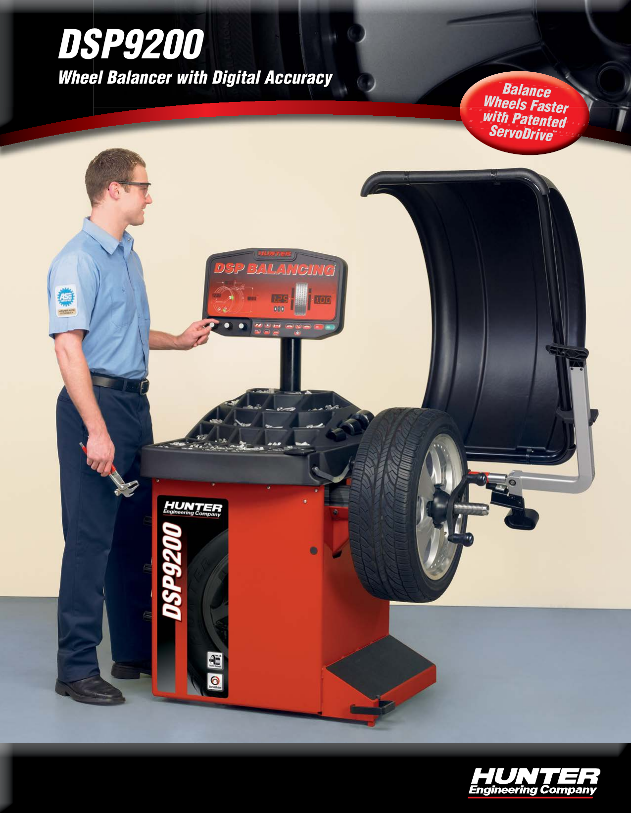Page 1 of 4 - Hunter-Engineering Hunter-Engineering-Dsp9200-Brochure- DSP9200 - Wheel Balancer With Digital Accuracy  Hunter-engineering-dsp9200-brochure