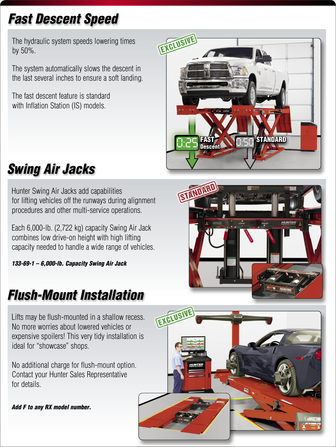 Page 4 of 8 - Hunter-Engineering Hunter-Engineering-Rx10-Rx12-Scissor-Brochure- RX10 & RX12 Scissor Lifts - Maximum Productivity, Minimum Space  Hunter-engineering-rx10-rx12-scissor-brochure