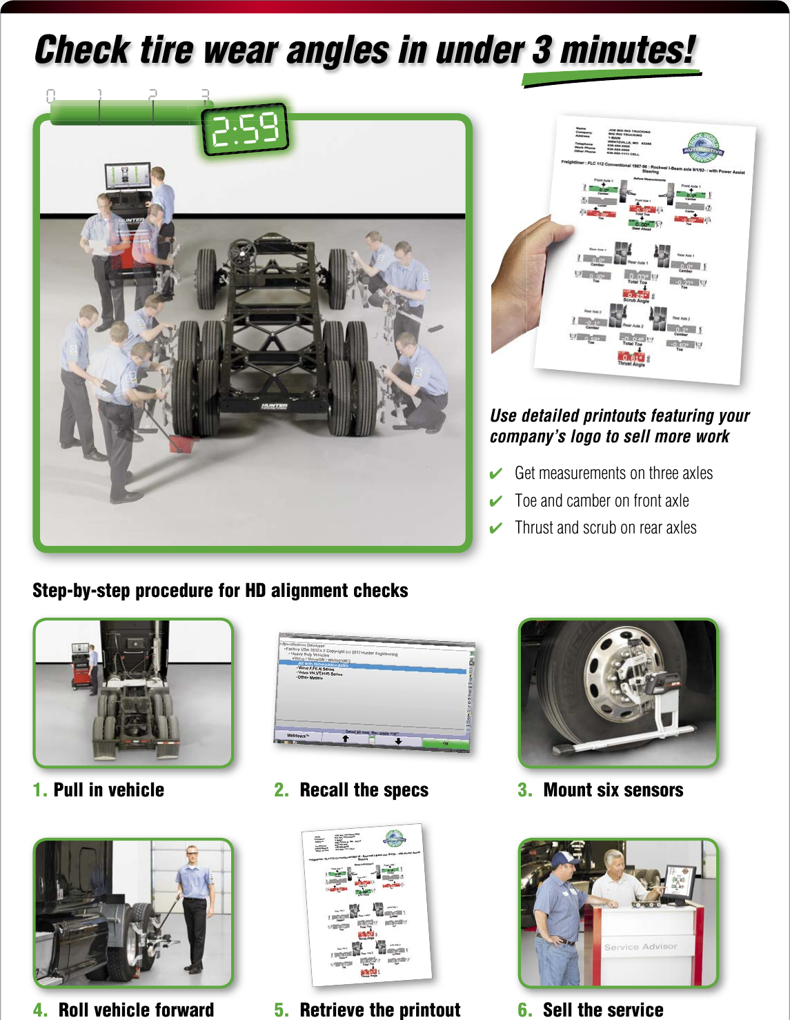 Page 6 of 12 - Hunter-Engineering Hunter-Engineering-Winalign-Hd-Brochure- WinAlign HD Alignment Systems - Fast And Accurate Wheel For Multi-axle Trucks  Hunter-engineering-winalign-hd-brochure