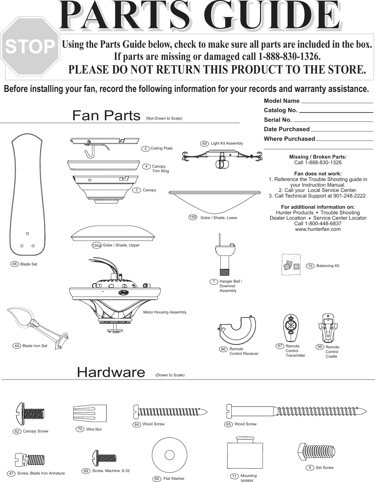 Hunter Fan 23298 Users Manual