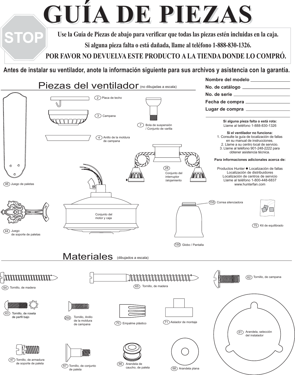 Page 3 of 4 - Hunter-Fan Hunter-Fan-23714-Users-Manual- 354 1896 Art Nouveau 94316 Eng New  Hunter-fan-23714-users-manual