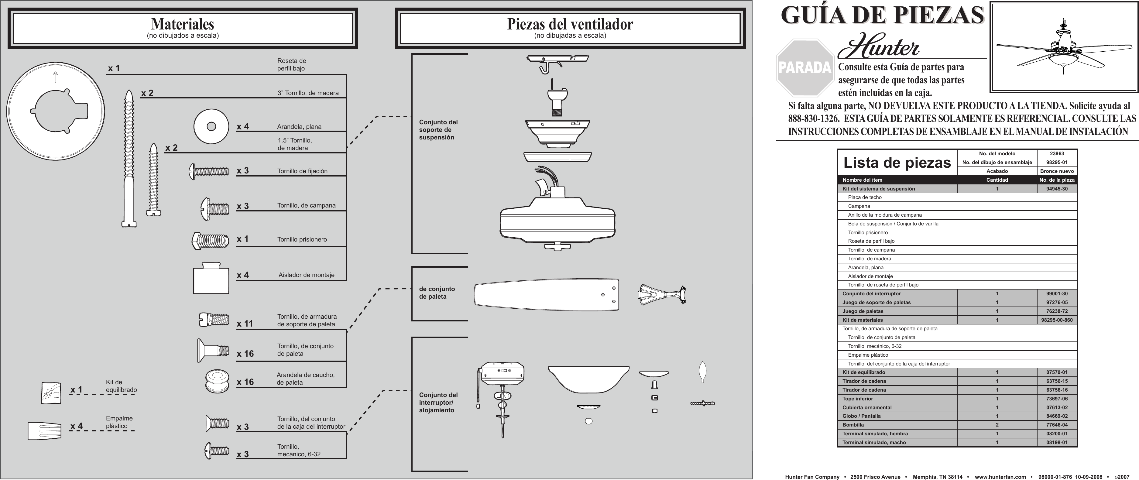 Page 2 of 2 - Hunter-Fan Hunter-Fan-23963-Users-Manual-  Hunter-fan-23963-users-manual