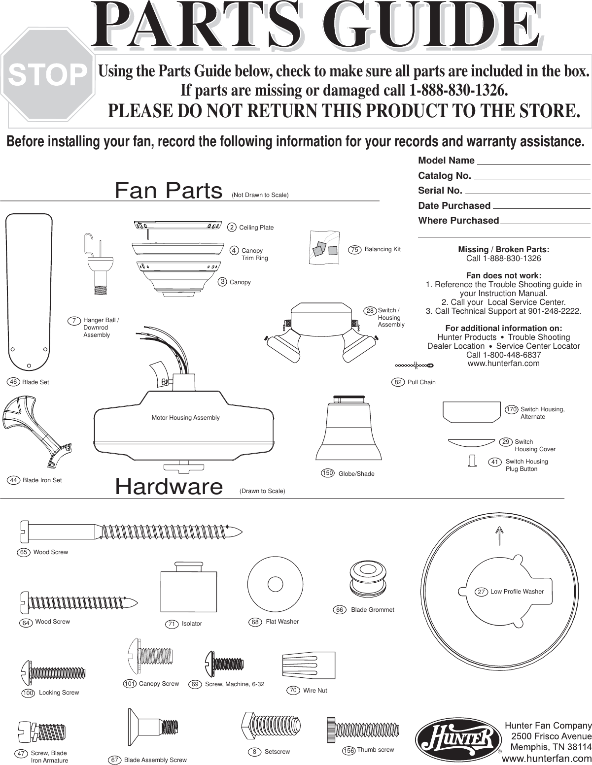 Page 1 of 4 - Hunter-Fan Hunter-Fan-28077-Users-Manual- 697 Hayden 97424 R020507  Hunter-fan-28077-users-manual