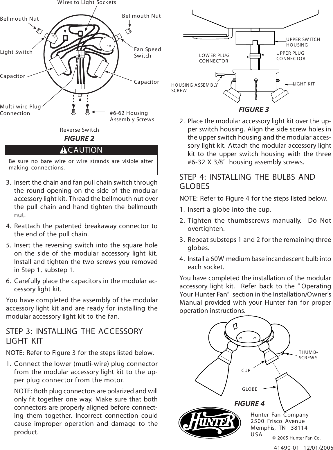 Page 2 of 2 - Hunter-Fan Hunter-Fan-28343-Users-Manual- 41490-01 Hunter-fan-28343-users-manual