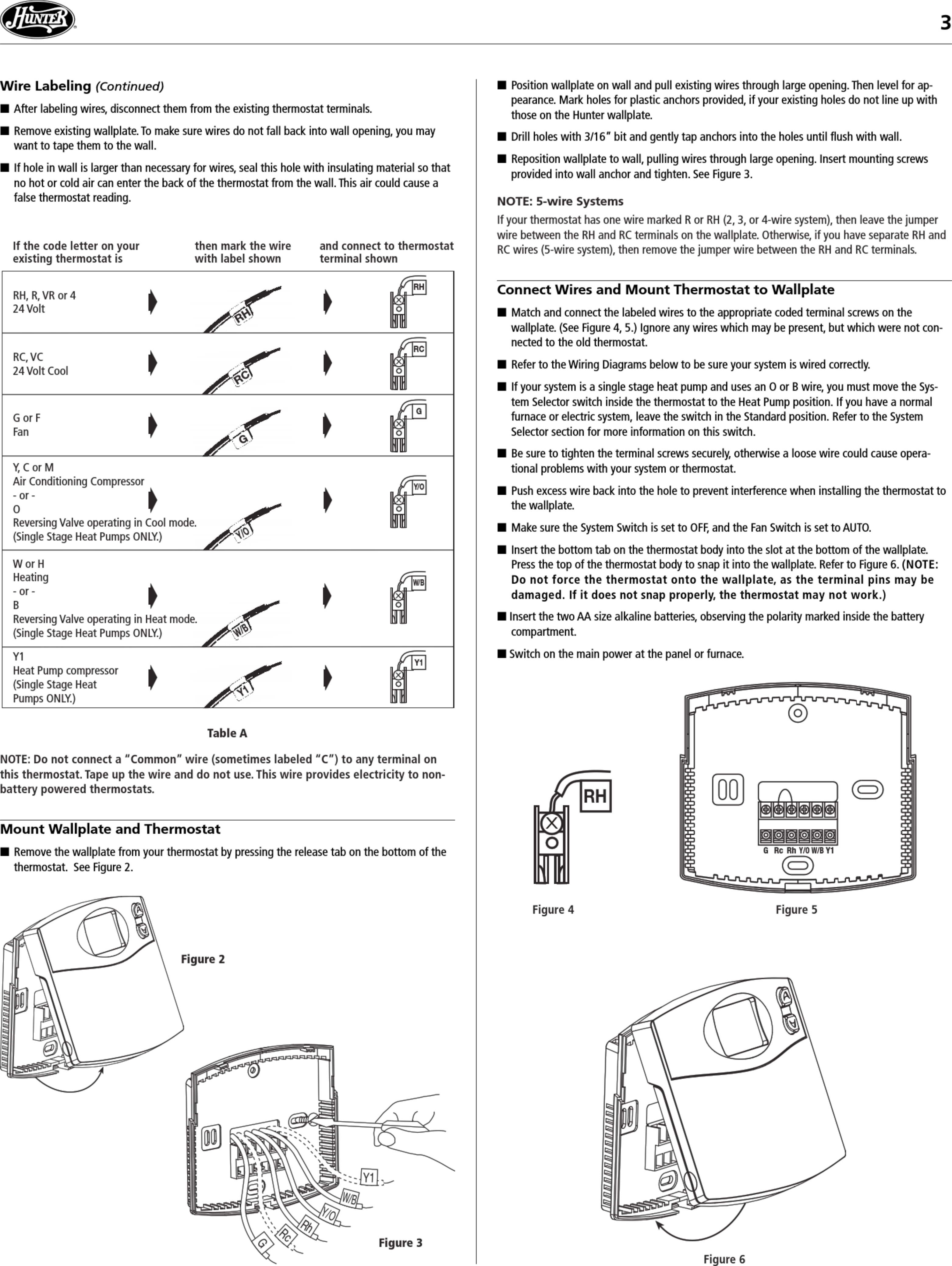 Page 3 of 7 - Hunter Hunter-44260-Owners-Manual-1003287 User Manual