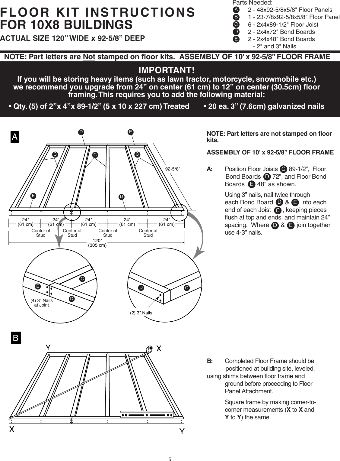 Page 5 of 8 - Husky Husky-16628-Users-Manual- Combo Floor Kit  Husky-16628-users-manual