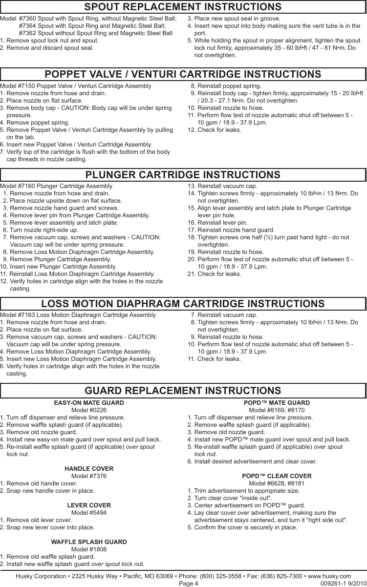 Page 4 of 4 - Husky Husky-Def-Stainless-Steel-Nozzle-Owner-S-Manual