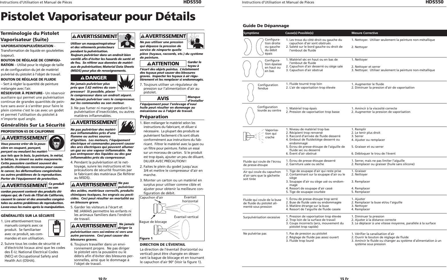 Page 10 of 12 - Husky Husky-Detail-Spray-Gun-Hds550-Users-Manual- 285400_0807  Husky-detail-spray-gun-hds550-users-manual