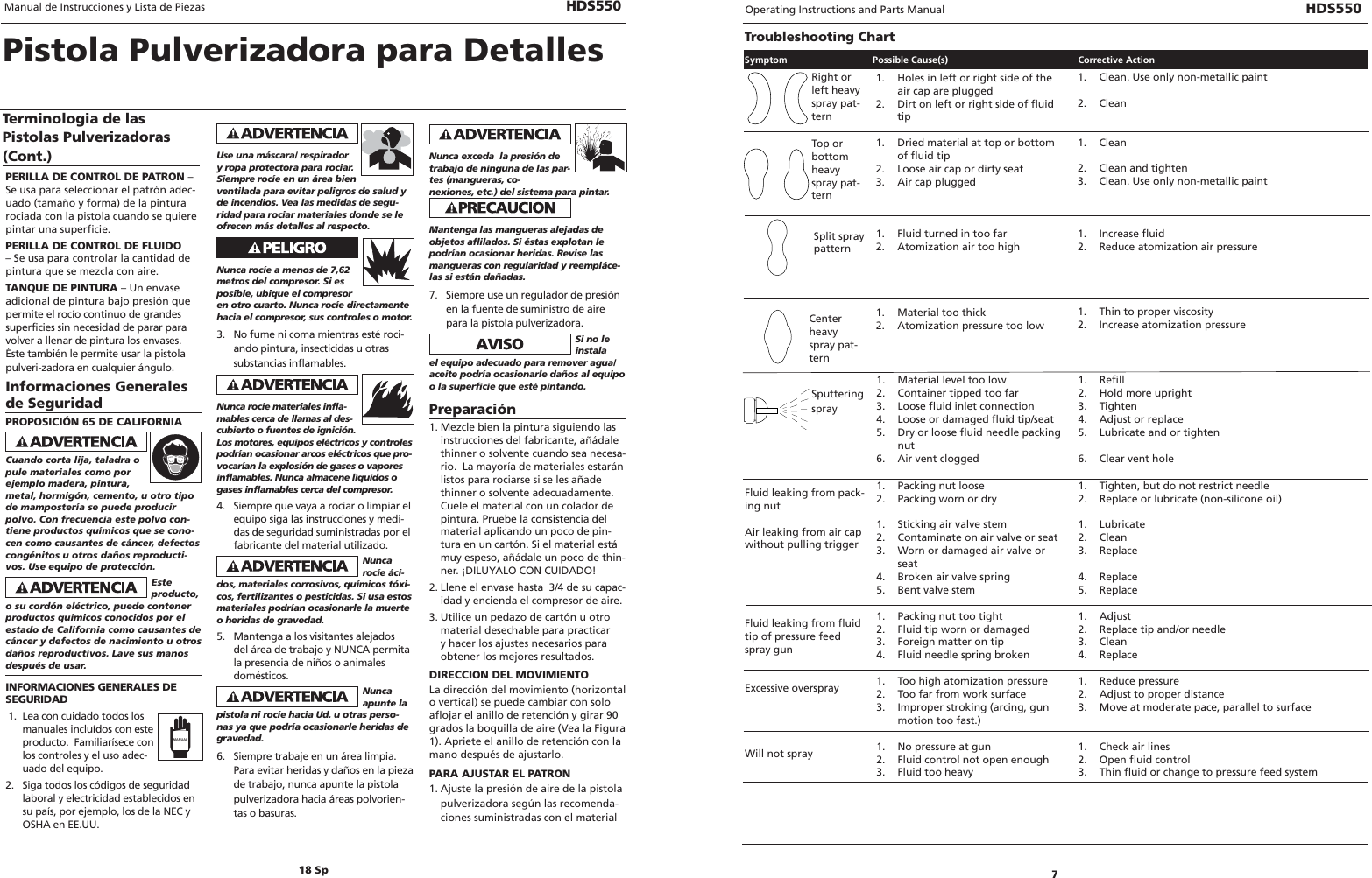 Page 7 of 12 - Husky Husky-Detail-Spray-Gun-Hds550-Users-Manual- 285400_0807  Husky-detail-spray-gun-hds550-users-manual