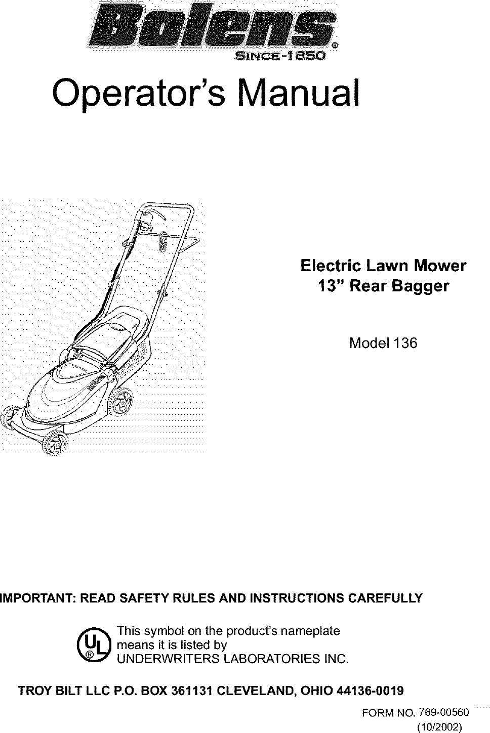 Husqvarna 136 User Manual CHAIN SAW Manuals And Guides L0403063