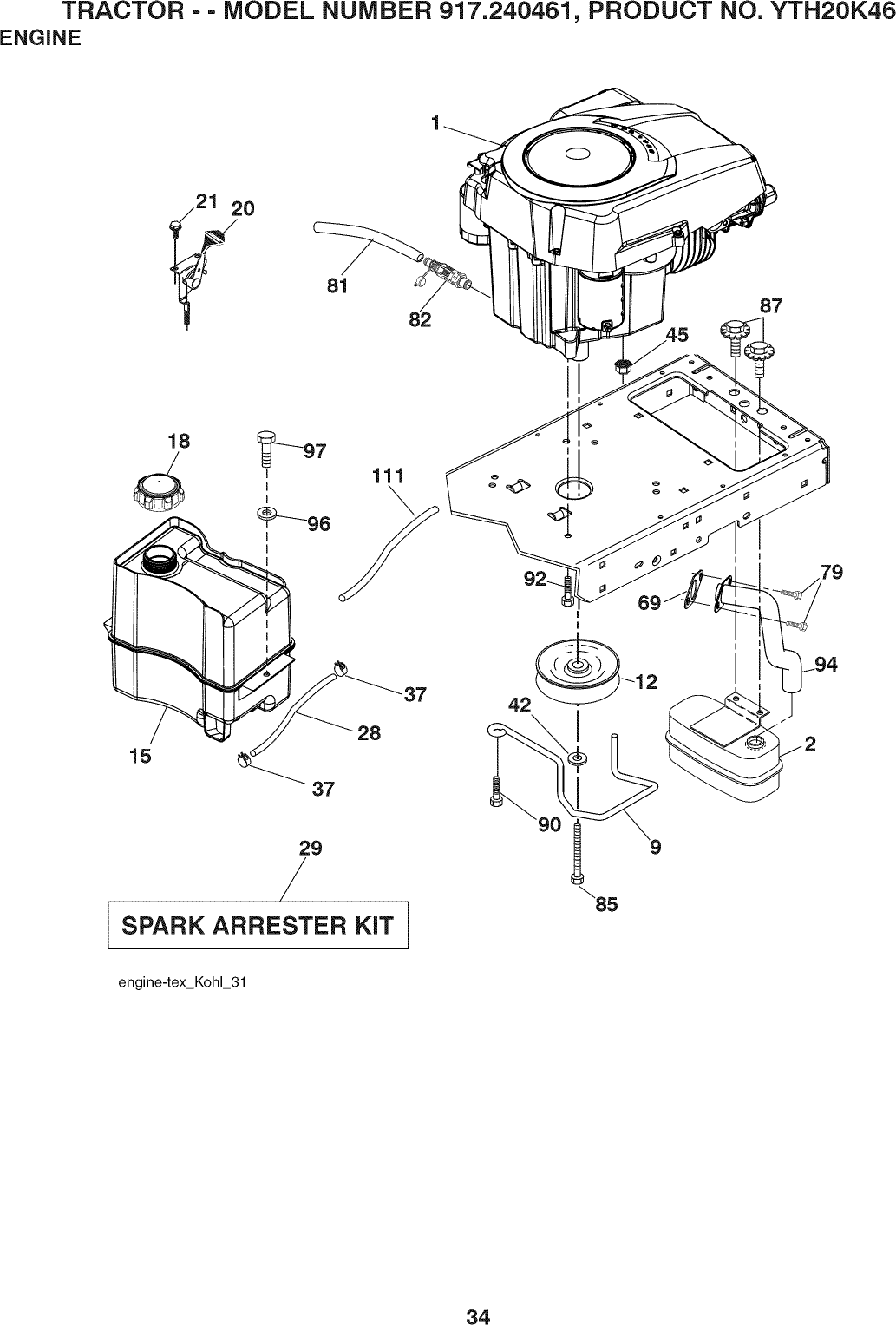 Husqvarna Yth20k46 Drive Belt Diagram - Wiring Diagram