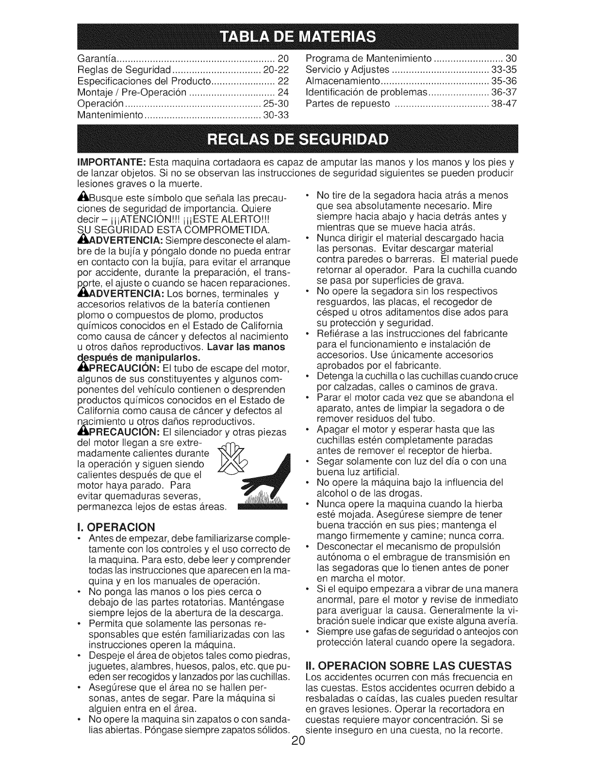 Husqvarna 917376820 User Manual MOWER Manuals And Guides L0910134