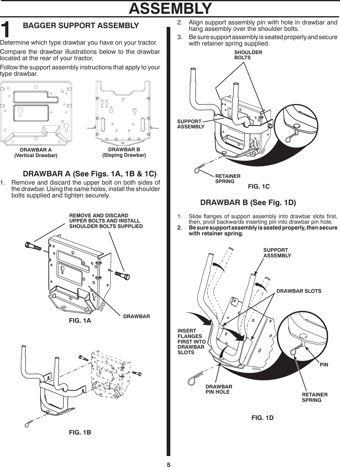 Page 5 of 10 - Husqvarna H354SLG OM, 354 SLG, Grass Catcher, 96073002100, 2008-10, Accessory, Ride Mower User Manual  To The E07120e5-0c47-47dd-87d5-4ce08ecde7c6