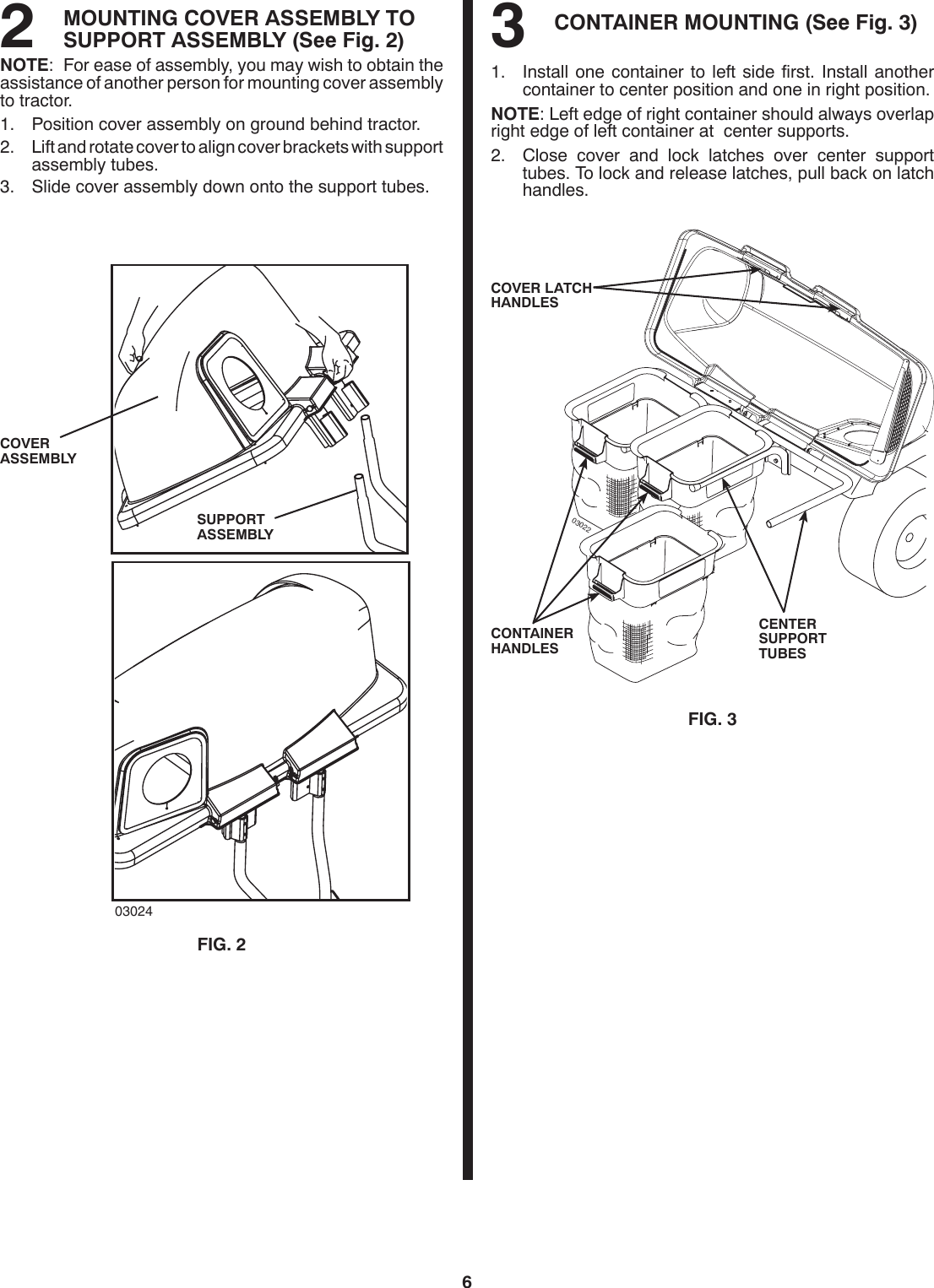 Page 6 of 10 - Husqvarna H354SLG OM, 354 SLG, Grass Catcher, 96073002100, 2008-10, Accessory, Ride Mower User Manual  To The E07120e5-0c47-47dd-87d5-4ce08ecde7c6