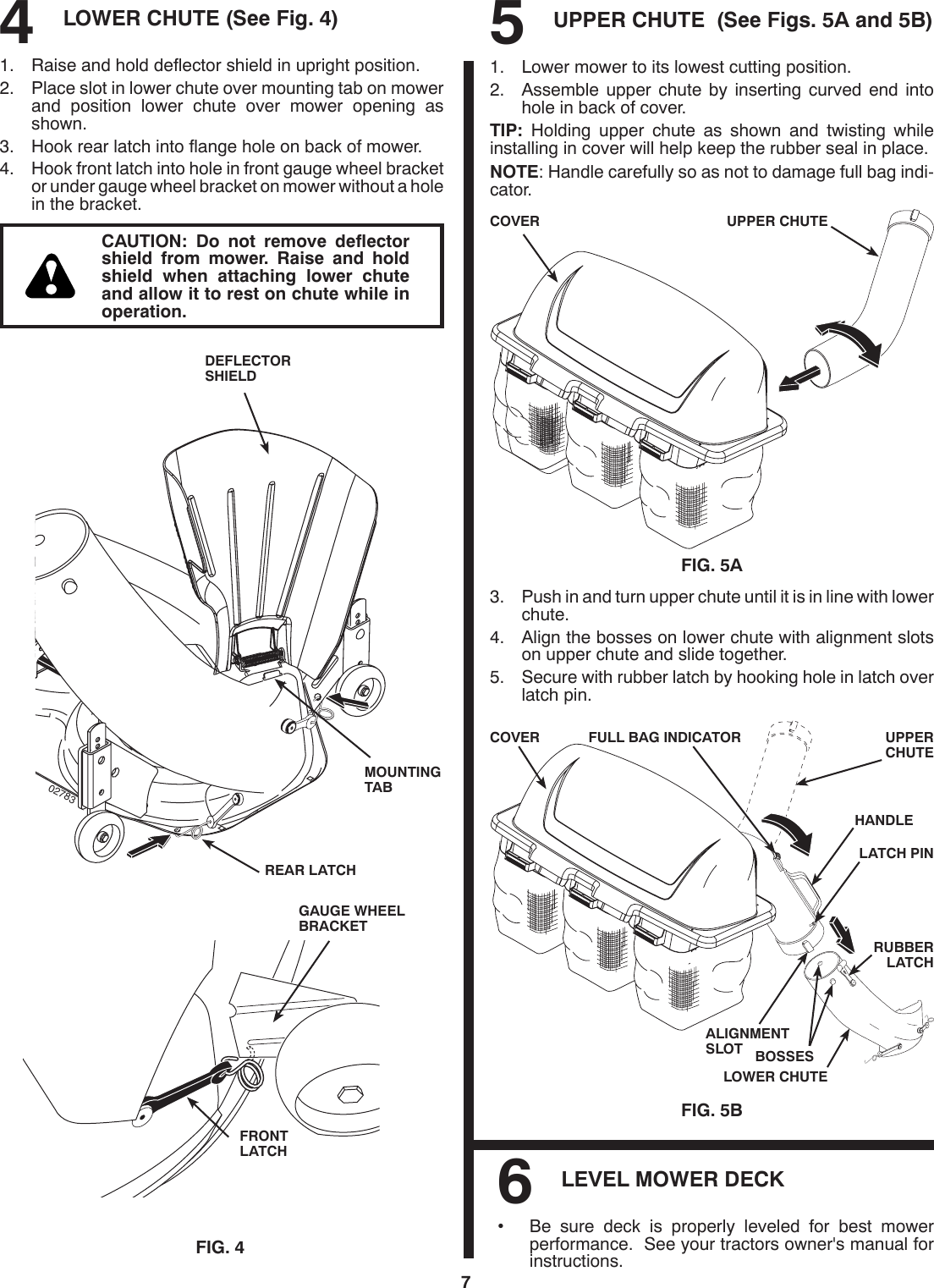 Page 7 of 10 - Husqvarna H354SLG OM, 354 SLG, Grass Catcher, 96073002100, 2008-10, Accessory, Ride Mower User Manual  To The E07120e5-0c47-47dd-87d5-4ce08ecde7c6