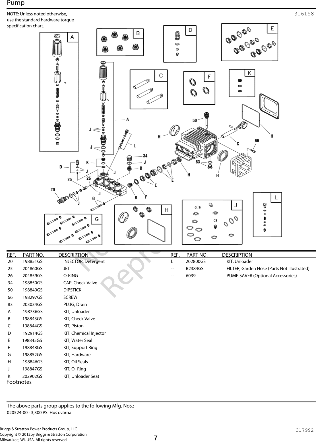 Page 6 of 8 - Husqvarna Husqvarna-020524-00-3-Users-Manual- IPL, HUSQVARNA, PW3300, 967144501, 2012-08, PRESSURE WASHER  Husqvarna-020524-00-3-users-manual