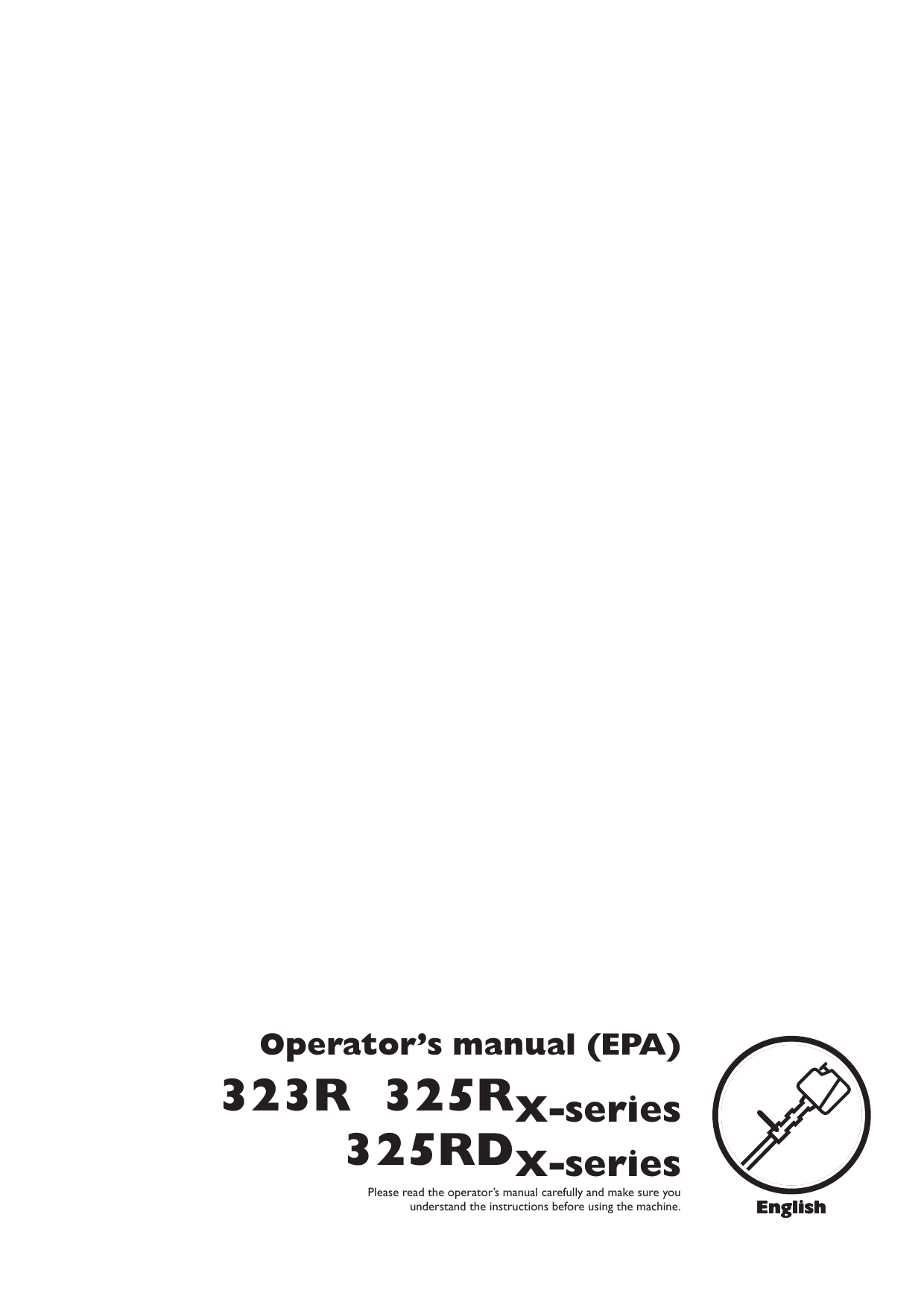 Husqvarna 323R Users Manual OM, 323 R, 325 R X series, RD EPA, 2009 02