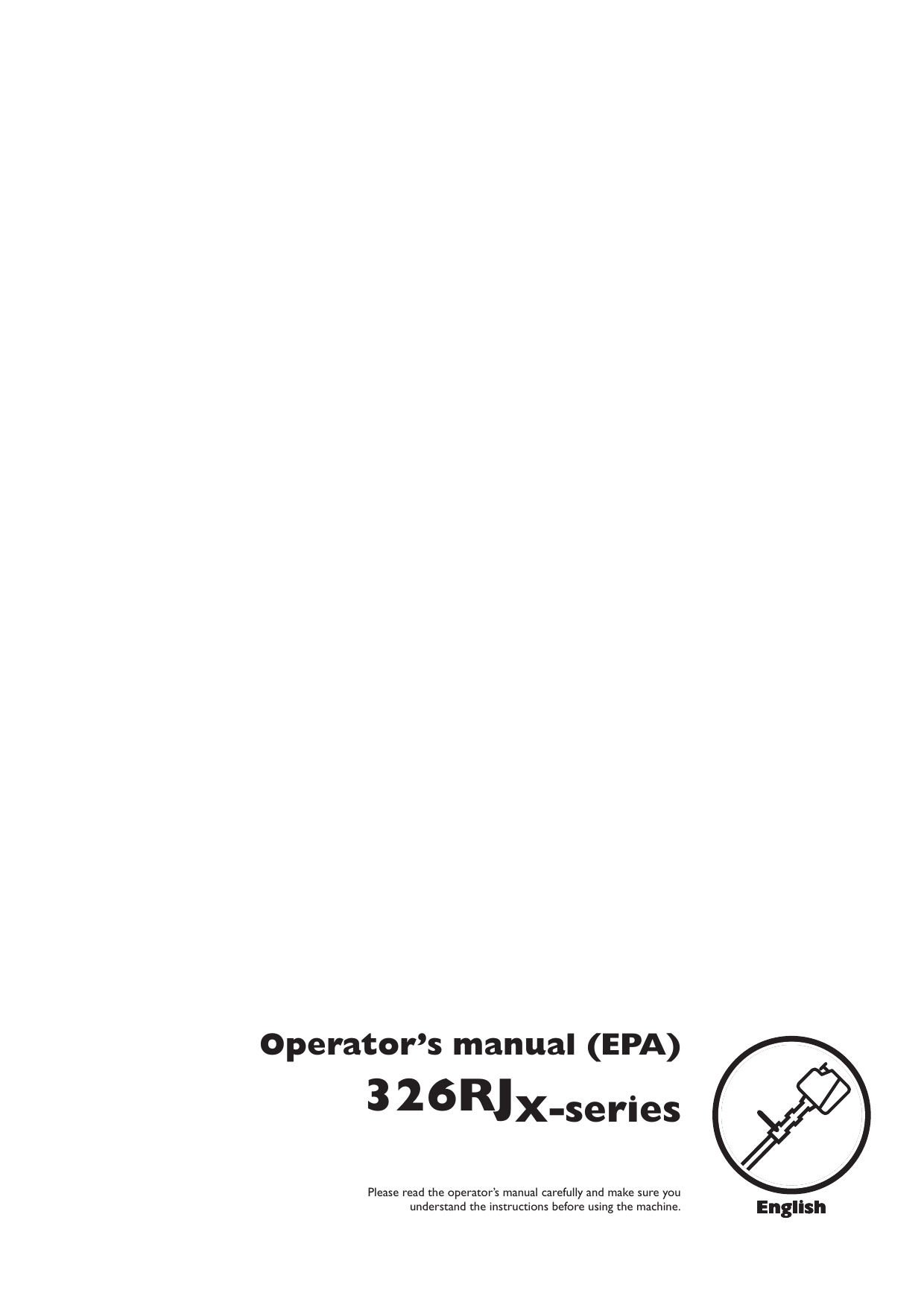 Husqvarna 326Rj Users Manual OM, 326 RJ X series, EPA, 2007 01