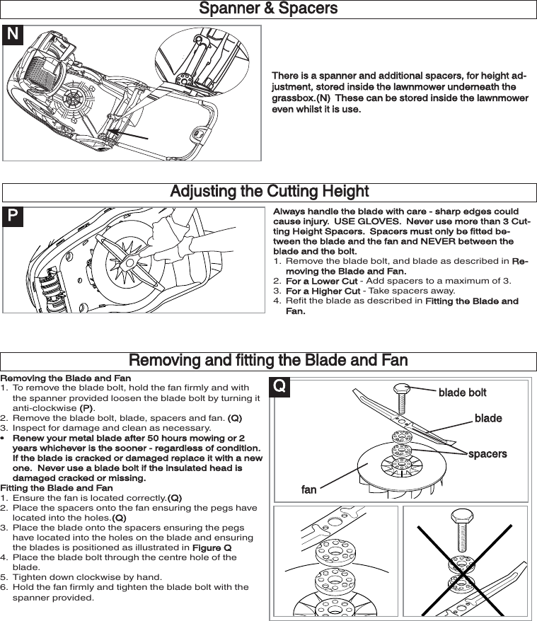 Page 6 of 9 - Husqvarna Husqvarna-360-Users-Manual- OM, Flymo, Glide Master 340, 360, 380, 966952901, 966953001, 966953101, 2012-03, Lawn Mower  Husqvarna-360-users-manual