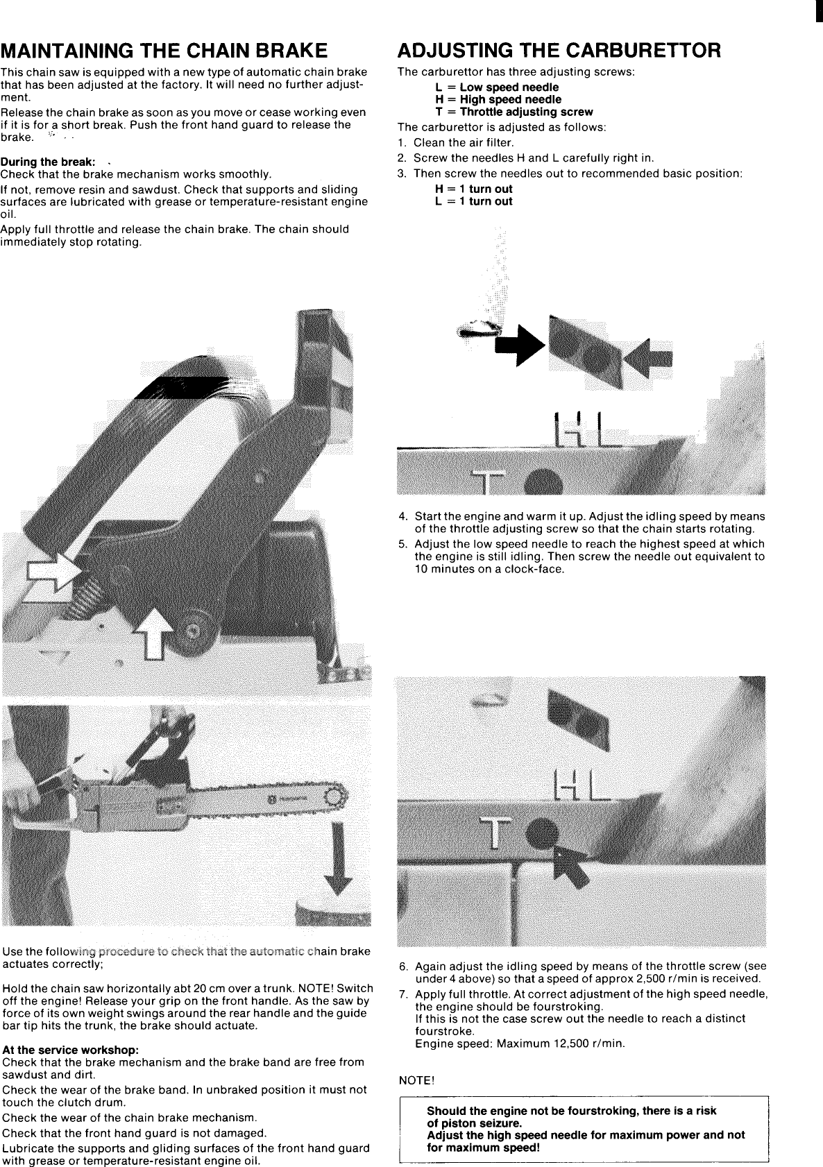 Page 3 of 8 - Husqvarna Husqvarna-50-Rancher-Users-Manual- OM, Rancher 50, 1982-11, Chain Saw  Husqvarna-50-rancher-users-manual