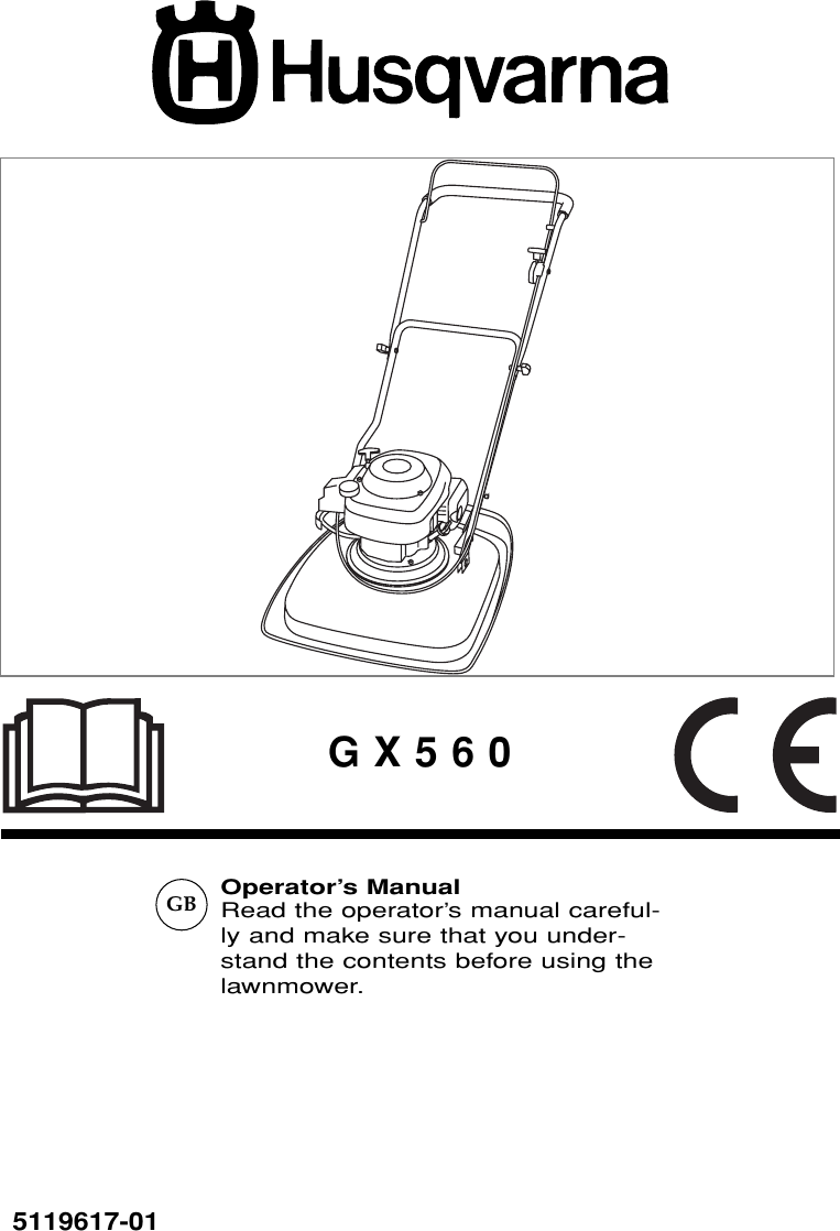 Page 1 of 11 - Husqvarna Husqvarna-Gx560-Users-Manual- OM, GX506, 2004-04  Husqvarna-gx560-users-manual