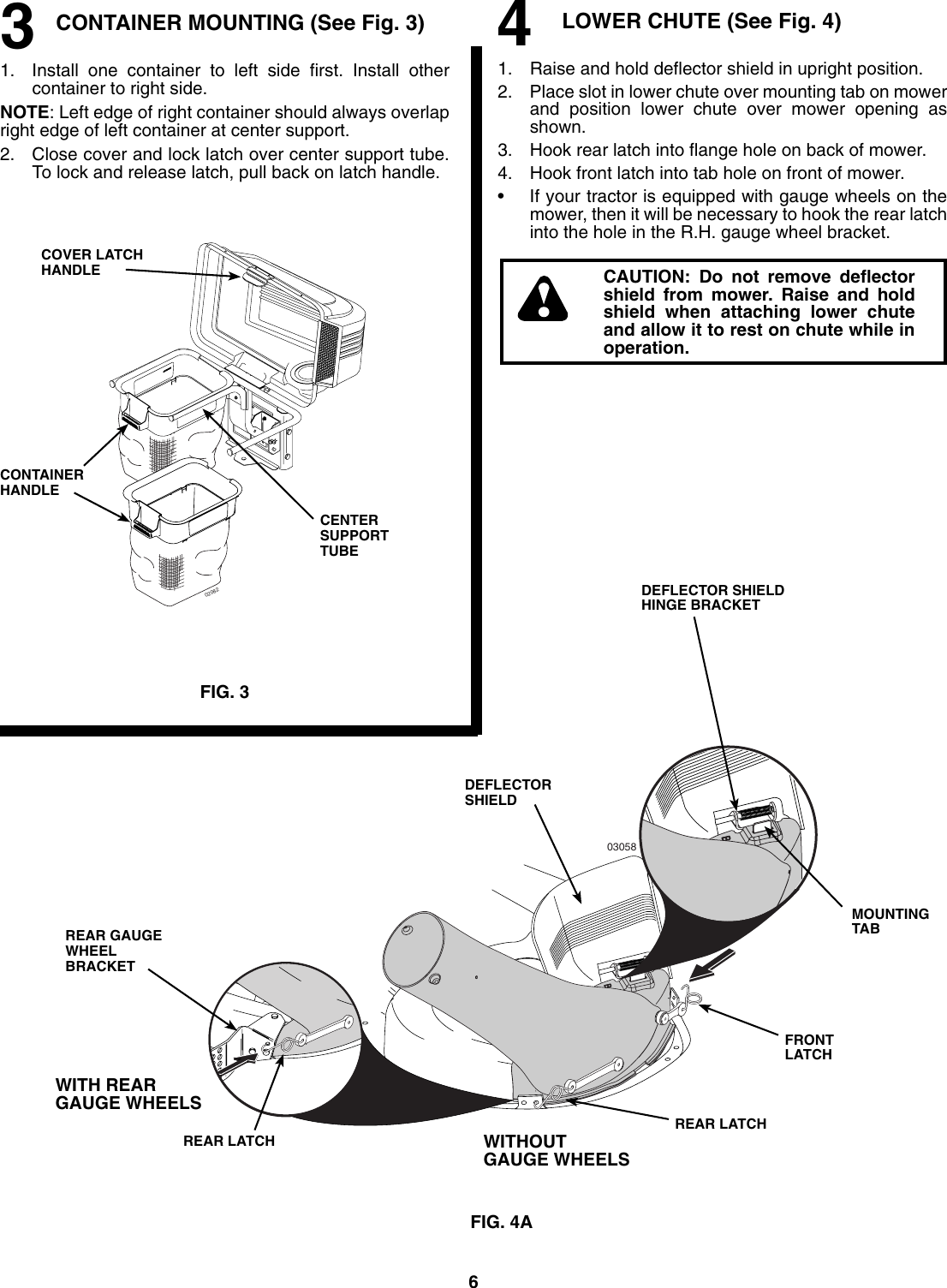 Page 6 of 10 - Husqvarna Husqvarna-H242Sl-Users-Manual- OM, H 242 SL Grass Catcher, 960730004, 2006-12, Accessory (Ride Mower)  Husqvarna-h242sl-users-manual