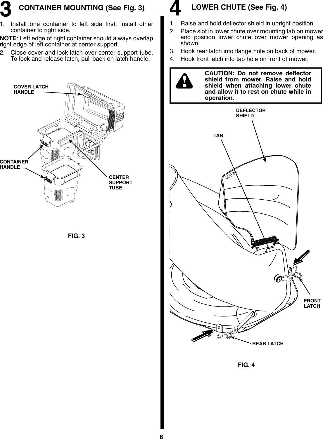Page 6 of 10 - Husqvarna Husqvarna-H246Sl-Users-Manual- OM, H 246 SL Grass Catcher, 960730001, 2006-12, Accessory (Ride Mower)  Husqvarna-h246sl-users-manual
