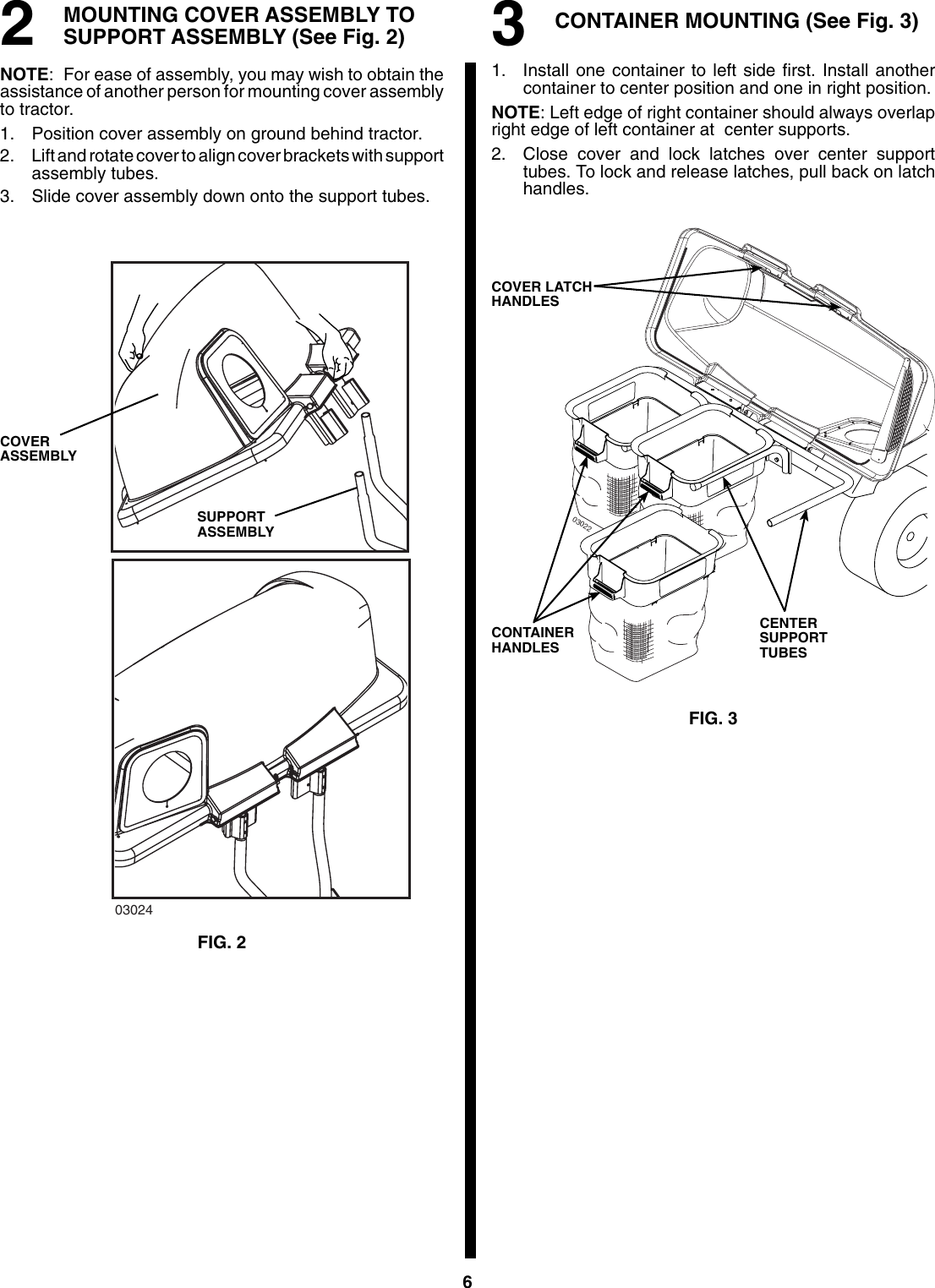 Page 6 of 10 - Husqvarna Husqvarna-H348Sl-Users-Manual- OM, H 348 SL Grass Catcher, 960730002, 2007-03, Accessory (Ride Mower)  Husqvarna-h348sl-users-manual