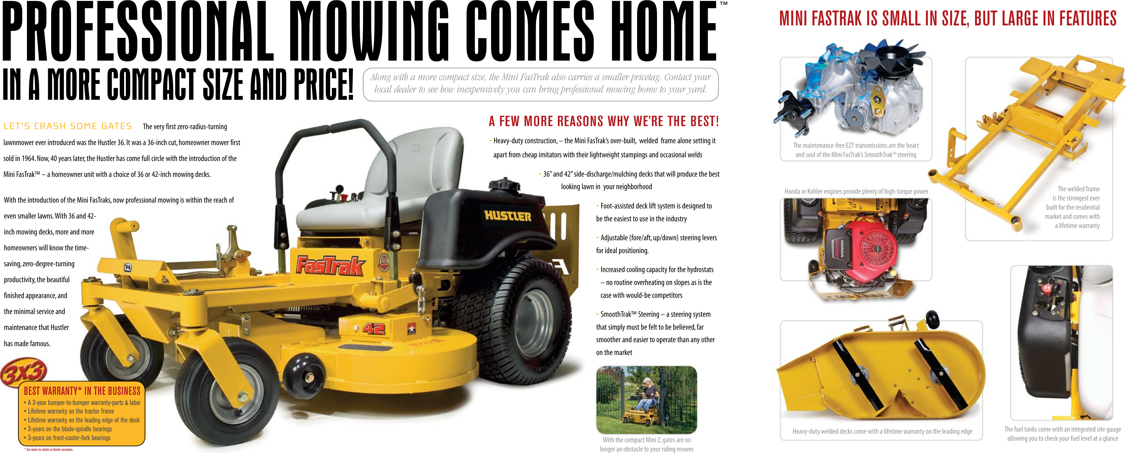 Page 2 of 2 - Hustler-Turf Hustler-Turf-Mini-Fas-Trak-15-36-Users-Manual- Hustler-turf-mini-fas-trak-15-36-users-manual