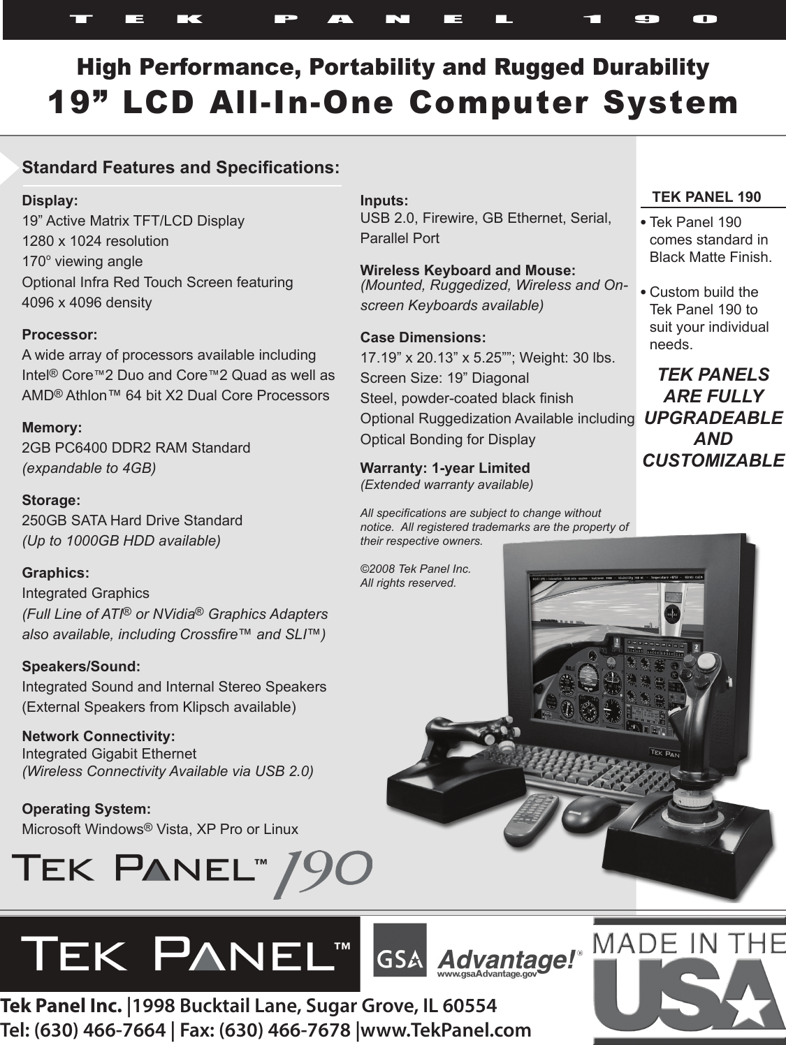 Page 2 of 2 - Hy-Tek-Manufacturing Hy-Tek-Manufacturing-All-In-One-Lcd-Touchscreen-Computer-Tek-Panel-190-Users-Manual- Hy-tek-manufacturing-all-in-one-lcd-touchscreen-computer-tek-panel-190-users-manual