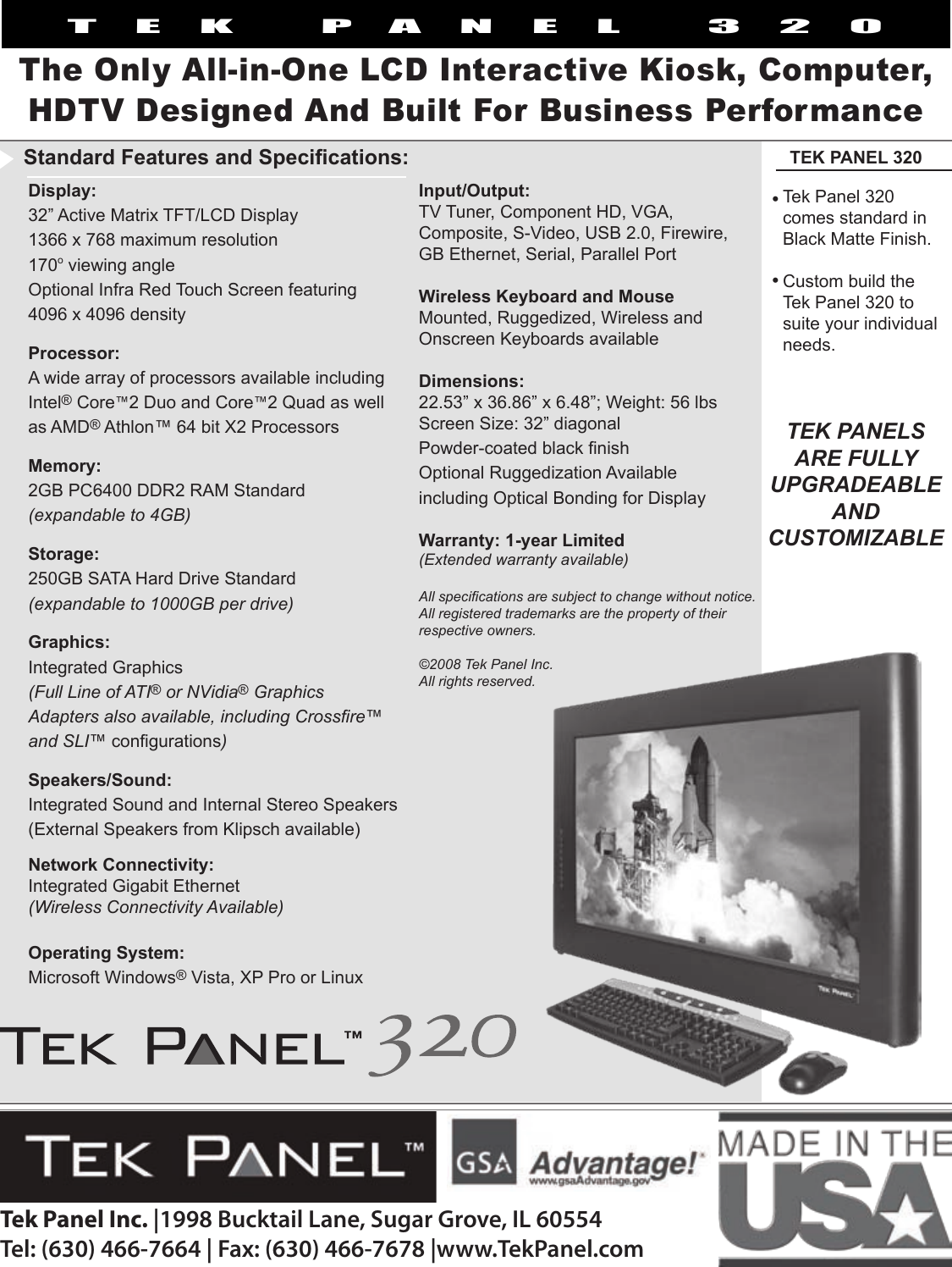 Page 2 of 2 - Hy-Tek-Manufacturing Hy-Tek-Manufacturing-Tek-Panel-320-Users-Manual-  Hy-tek-manufacturing-tek-panel-320-users-manual