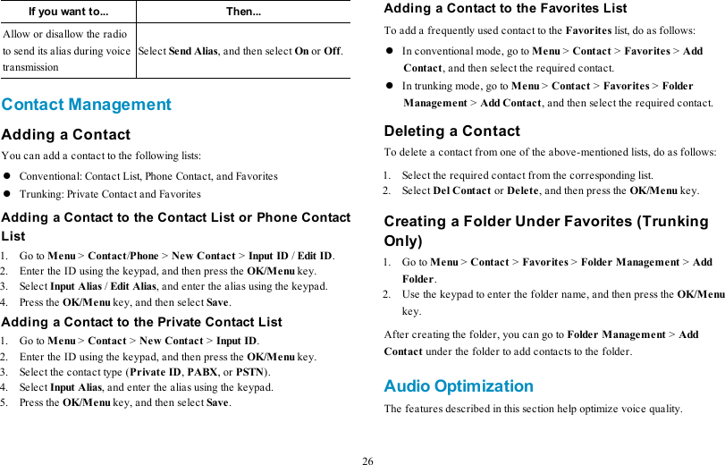Page 31 of Hytera Communications PD68XIUHF Digital Portable Radio User Manual My