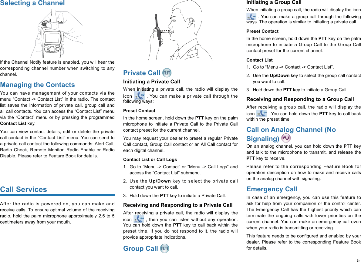 Page 9 of Hytera Communications PD75XIU2 Digital Portable Radio User Manual Owner s Manual