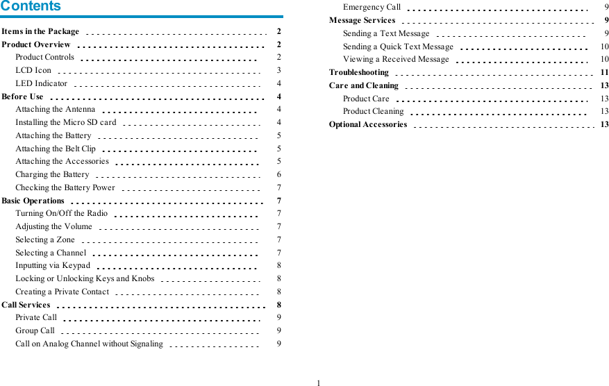 Page 4 of Hytera Communications PD98XIVHF Digital Portable Radio User Manual My