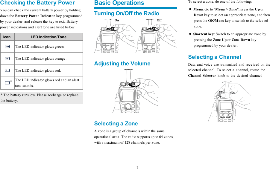 Page 10 of Hytera Communications PD98XIVHF Digital Portable Radio User Manual My