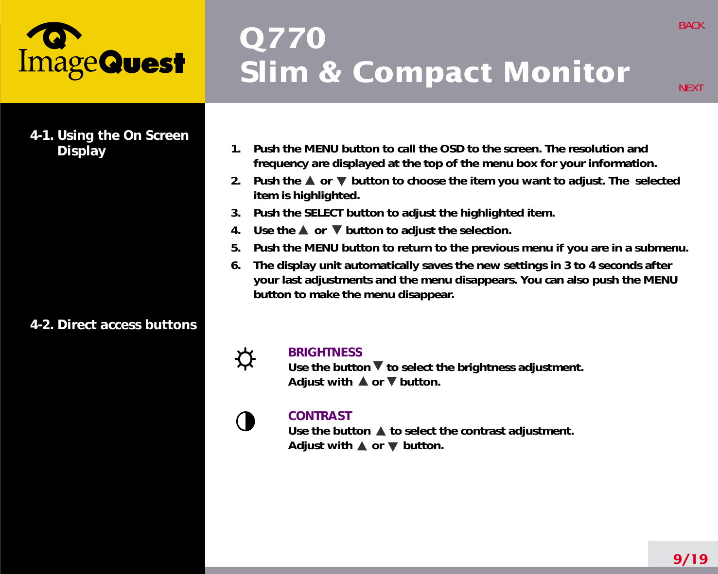 Page 14 of Hyundai IBT C17F15072 CRT Monitor User Manual 1