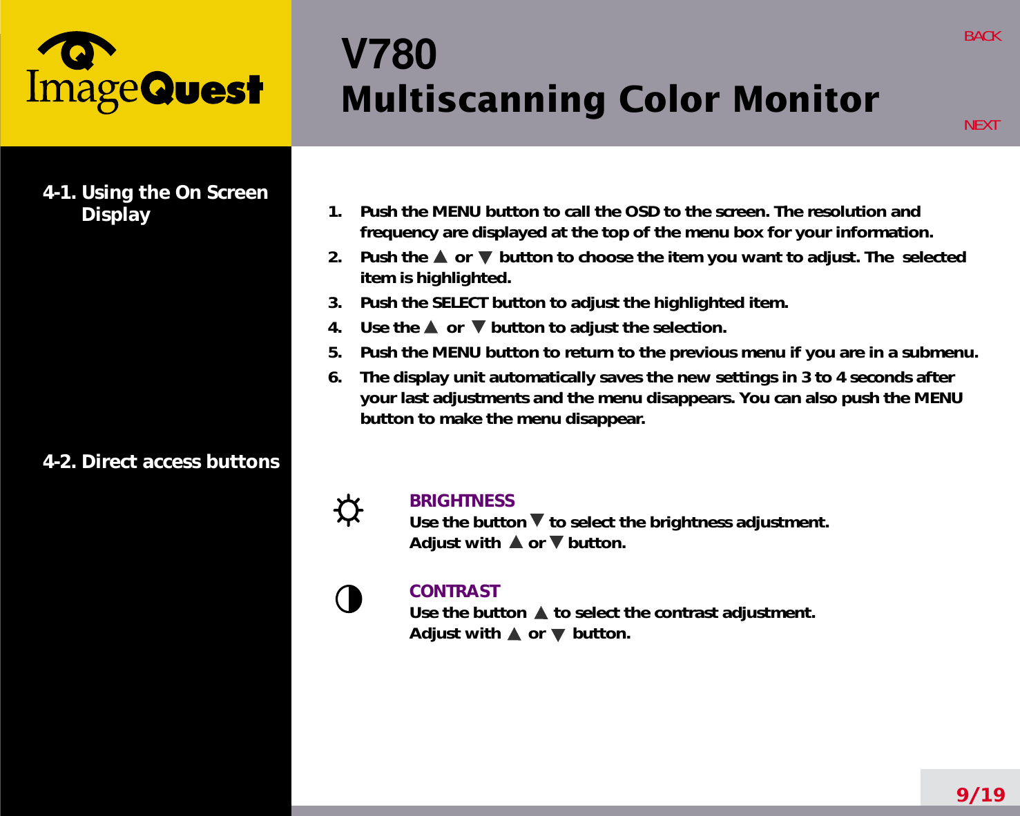 Page 13 of Hyundai IBT C17R07080 17-inch CRT Monitor User Manual