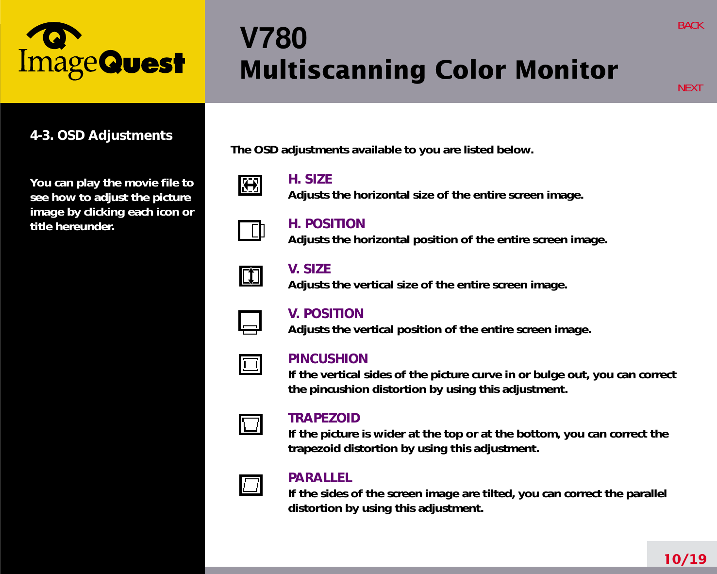 Page 14 of Hyundai IBT C17R07080 17-inch CRT Monitor User Manual