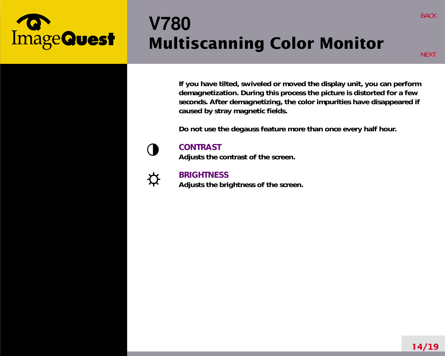 Page 18 of Hyundai IBT C17R07080 17-inch CRT Monitor User Manual