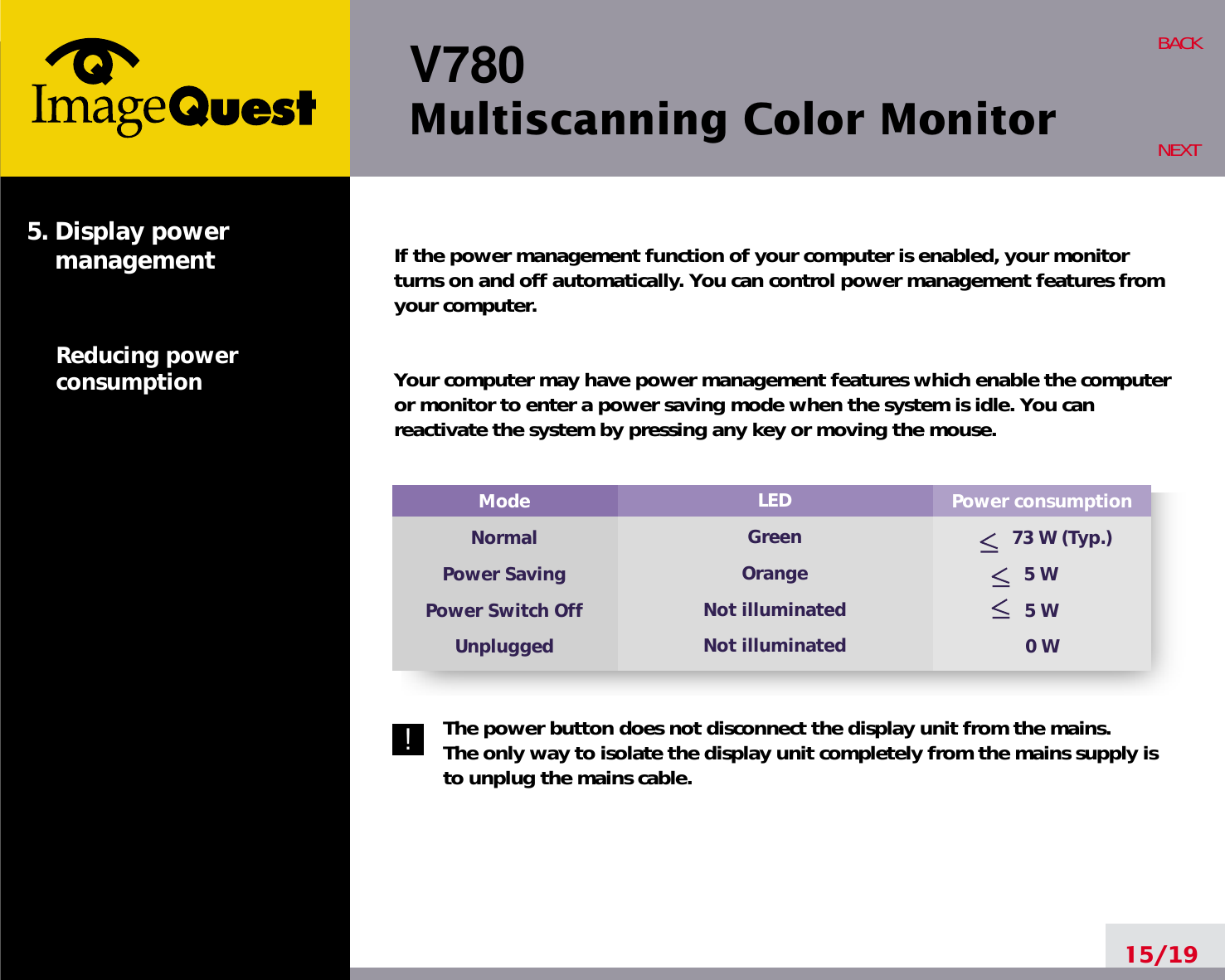 Page 19 of Hyundai IBT C17R07080 17-inch CRT Monitor User Manual