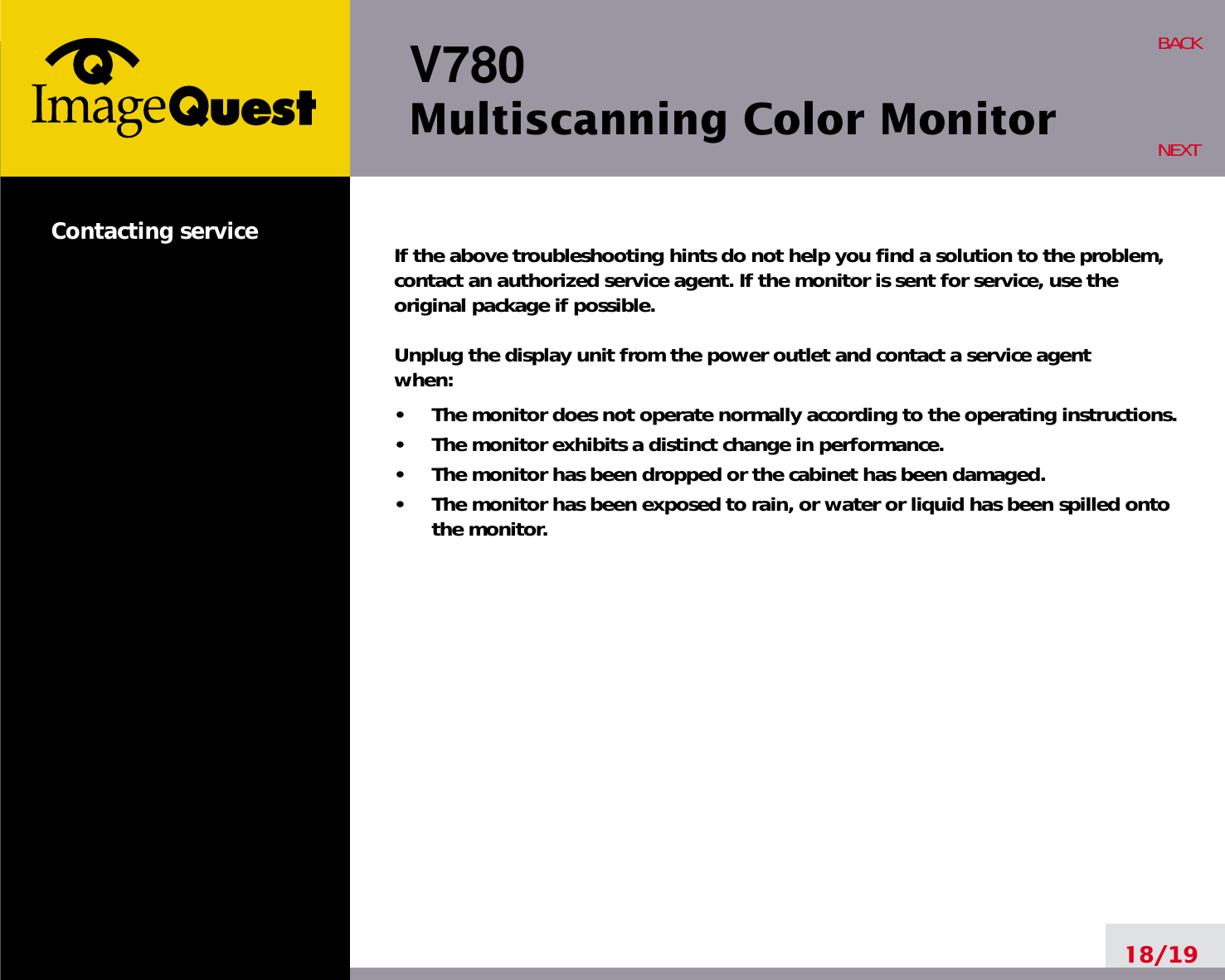 Page 22 of Hyundai IBT C17R07080 17-inch CRT Monitor User Manual