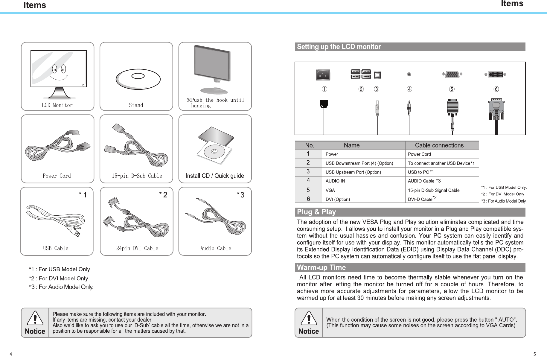 33 : For Audio Model Only.*3*3 : For Audio Model Only.