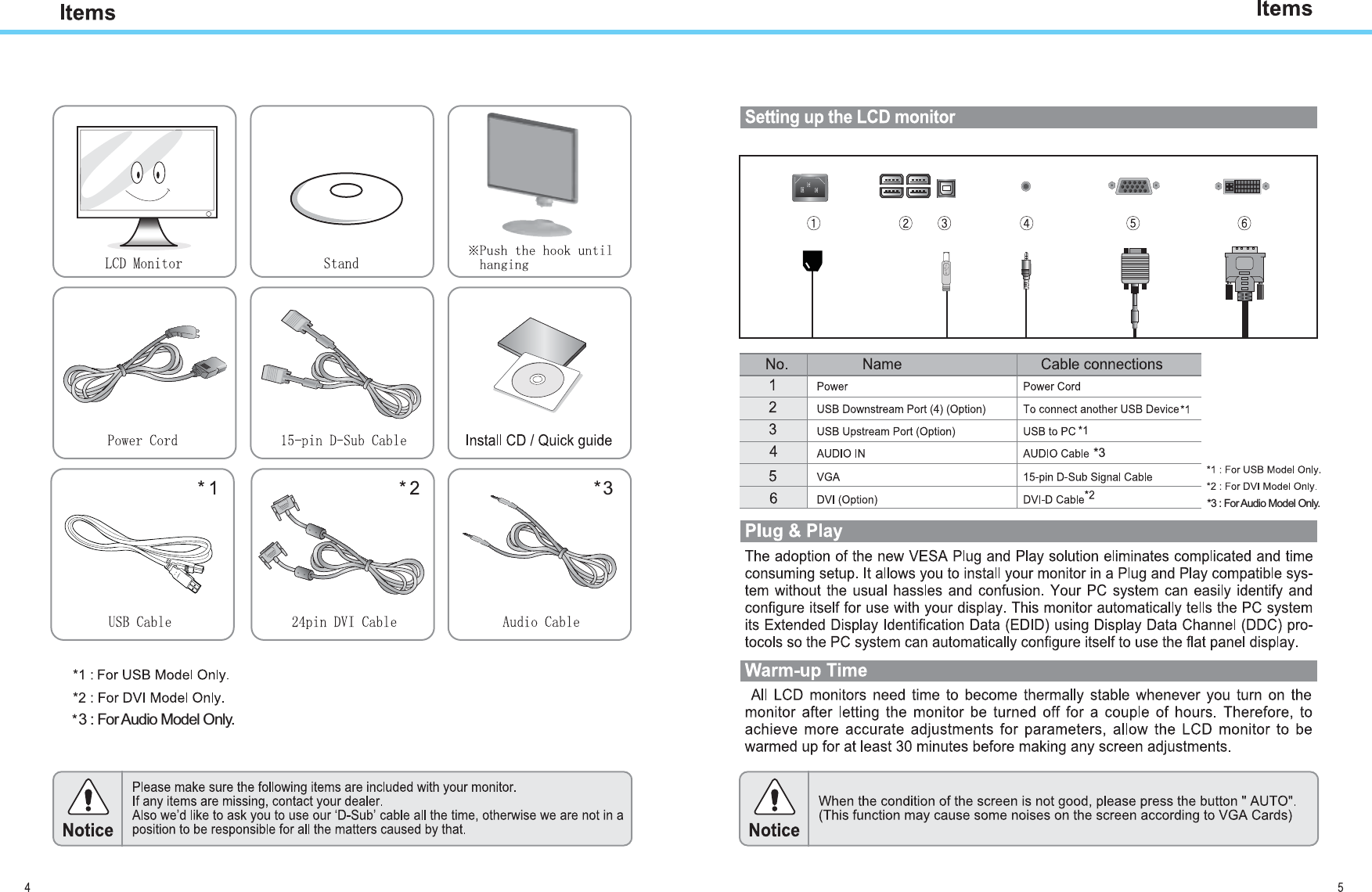 33 : For Audio Model Only.*3*3 : For Audio Model Only.