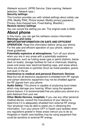 Page 17 of Hyundai HLT-FSE275A Feature Phone User Manual 