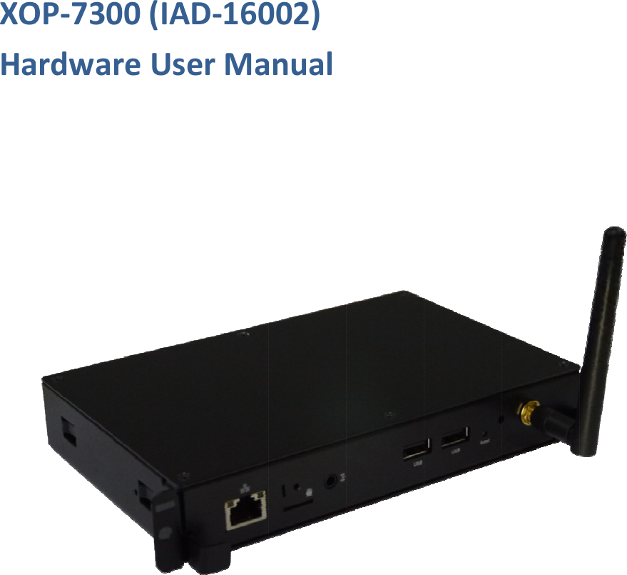 XOHa OP‐730ardwa00(IAreUseD‐160erMa002)anual