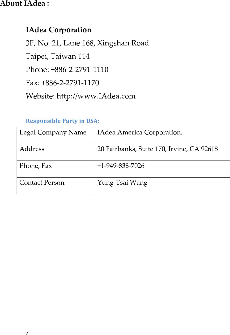 Page 10 of IAdea IAD18001 Smart Signboard User Manual manual